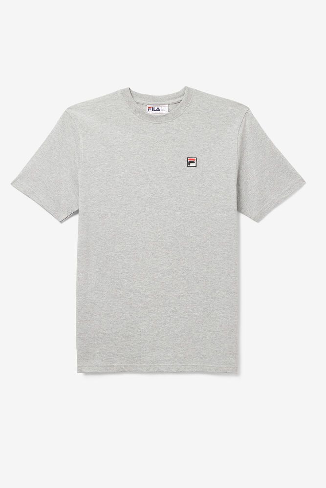 Fila T-Shirt Mens Grey Quartz - Ireland 98435-UTFG